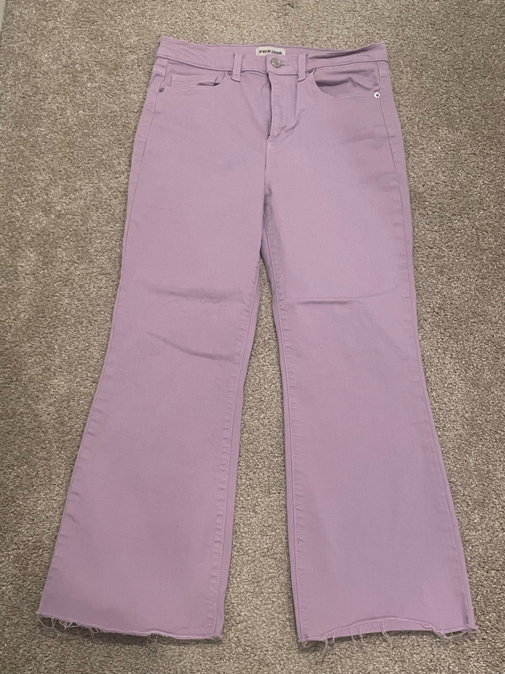Sneak Peek Pastel Lavender Ankle Pants